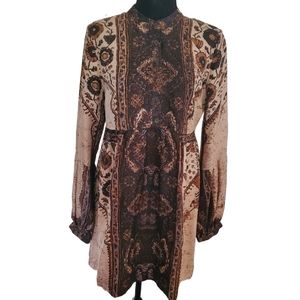 NWOT Tags Twelfth Street by Cynthia Vincent 100% Silk Blouson Dress